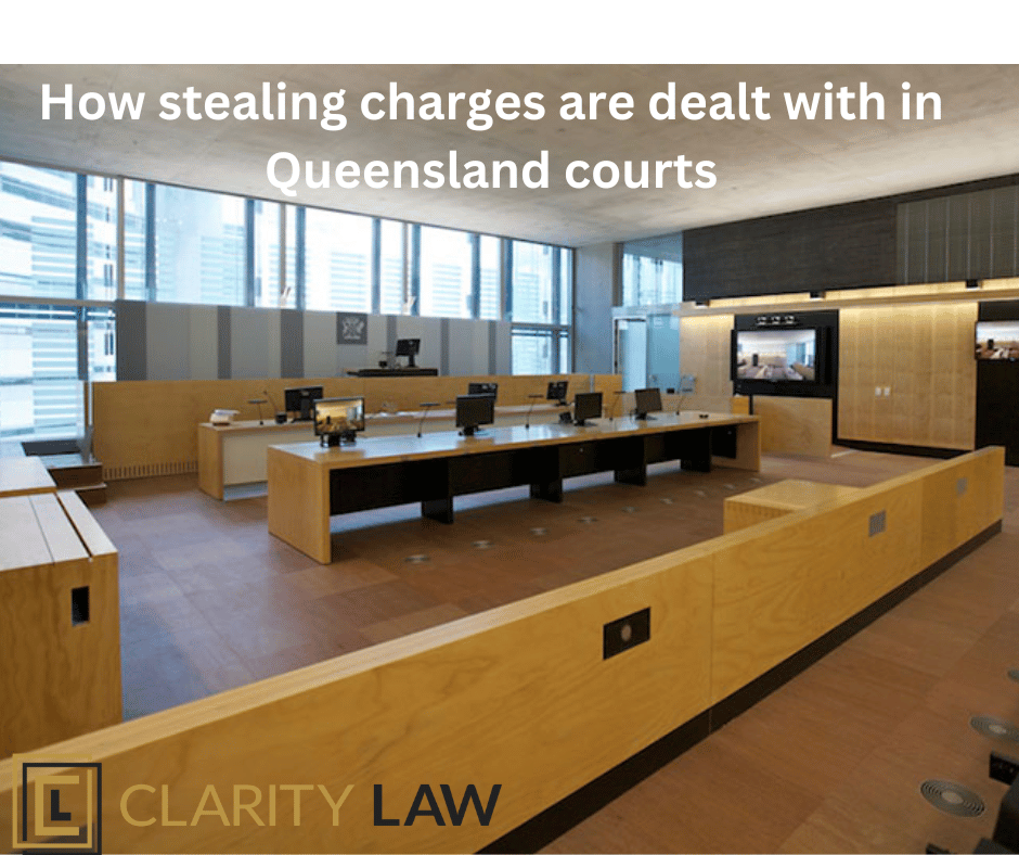 How stealing charges are dealt with in court
